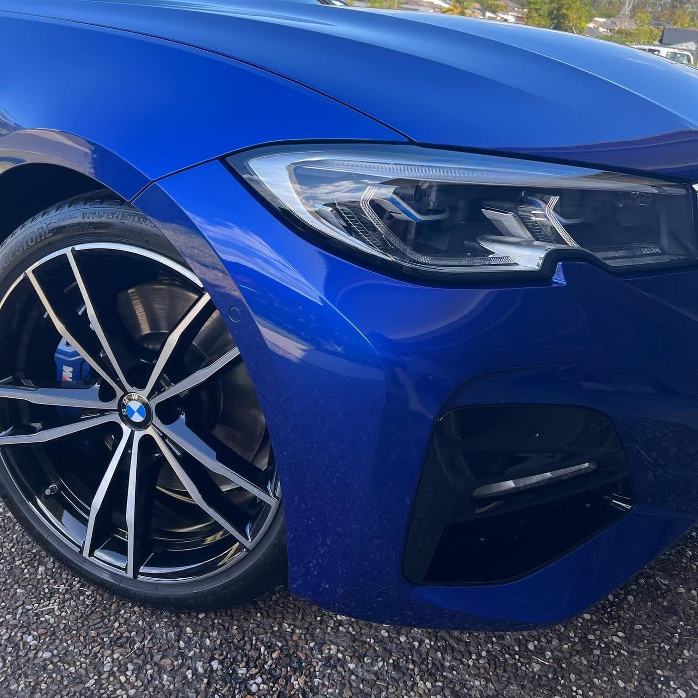 BMW wheel and fender ceramic coating detail